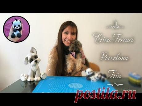 🐶 Erica Ferrari Porcelana Fría | Oso Panda Souvenir | Clase Gratis | DIY | Tutorial Fácil