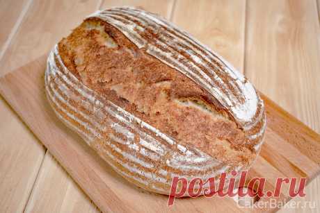 Хлеб на Вермонтской закваске с цельнозерновой пшеничной мукой | Cakerbaker.ru
Когда я вывела свою первую закваску, то первым хлебом, что я испекла стал хлеб на Вермонтской закваске с цельнозерновой пшеничной мукой из книги Джеффри Хэмелмана «Хлеб: технология и рецептуры». И это был лучший хлеб, который я когда-либо ела в своей жизни, и не говоря уже о том, что он домашний, никаких улучшителей и добавок. Ничего подобного в наших местных магазинах не найти.