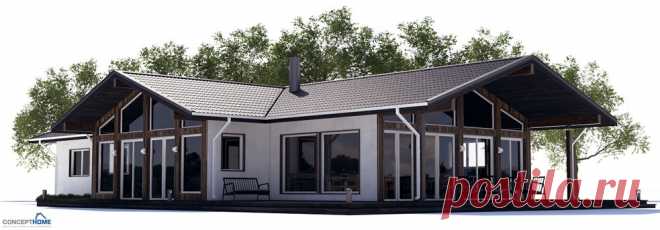 Small house plan CH85 home design with vaulted ceiling and affordable building budget. House Plan