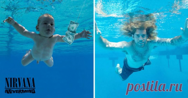 Герой обложки Nevermind группы Nirvana воссоздал ее к 25-летию альбома