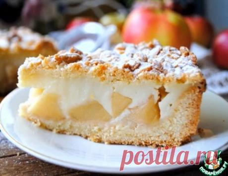 Польская шарлотка с заварным кремом