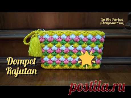 Crochet || Tutorial Merajut Dompet Cantik - YouTube