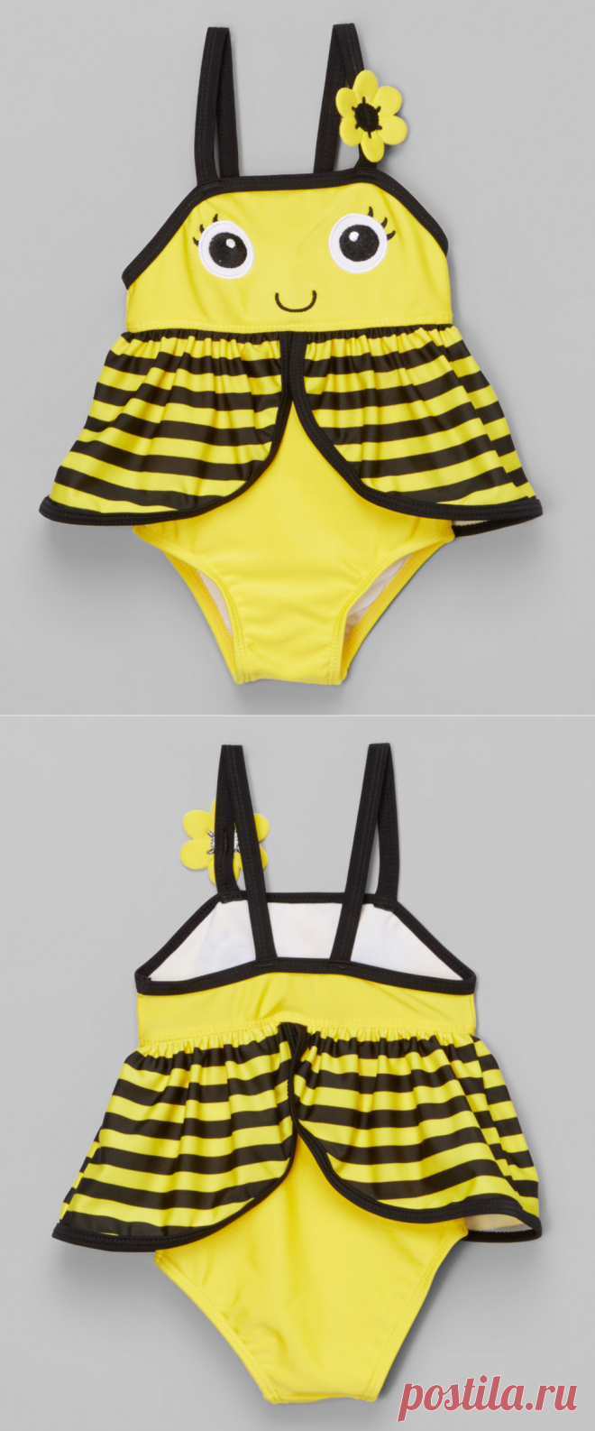 Candlesticks Yellow Bumblebee Skirted One-Piece - Toddler | zulily