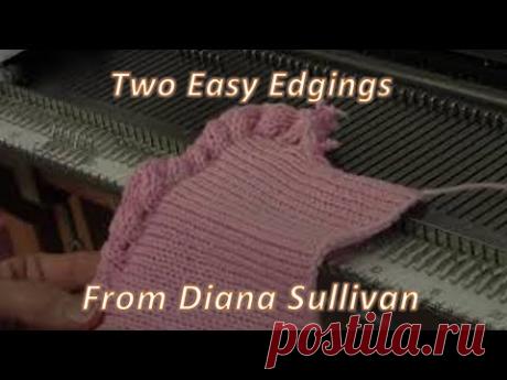 Спиральный кабель машинной вязки от Дианы СалливанTwo Easy Edgings by Diana Sullivan