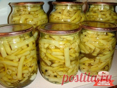 Маринованная спаржевая фасоль 

Для приготовления этого блюда нам понадобиться стручки спаржевой фасоли. Маринад же делается из одного литра воды, двадцати грамм соли и двух больших ложек уксуса.

Необходимо отобрать самые сочные и свежие стручки фасоли. В противном случае блюдо будет не очень вкусным. Их промыть, удалить жилку, которая располагается сбоку.

Далее опускаем их на пять минут в кипящую воду. Потом сразу же отправляем в кипяченую холодную воду для того, чтобы ...