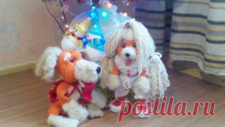 новогодние собачки:)))