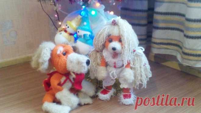 новогодние собачки:)))