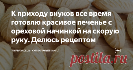 К приходу внуков все время готовлю красивое печенье с ореховой начинкой на скорую руку. Делюсь рецептом Мягкое, красивое и рассыпчатое печенье с орехово-яблочной начинкой в середине, которое можно готовить в будни и праздники по поводу и без. Все продукты нам хорошо известны, доступны и времени на приготовление уйдет совсем немного, можно сказать — готовится на скорую руку.