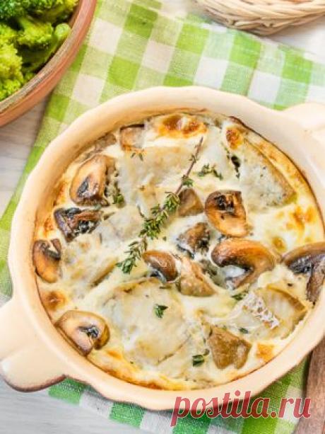 Окунь с шампиньонами, запеченный в сливках: как приготовить - проверенный пошаговый рецепт с фото на Вкусном Блоге