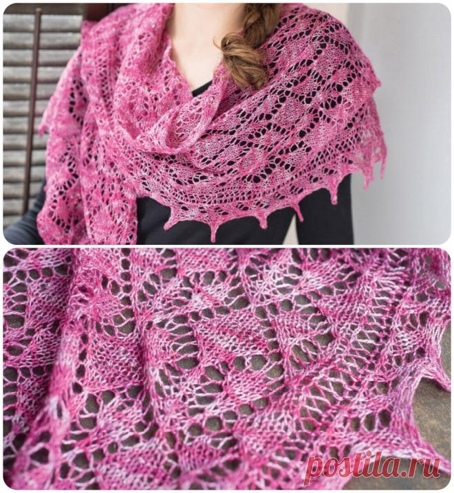 Очаровательные шали, шарфы и накидки спицами: 12 вариантов со схемами | Вяжем вместе! | Дзен