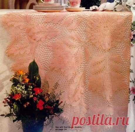 Скатерть.

#салфетка_спицами #салфетка #doily #салфетки@poletta_knit
