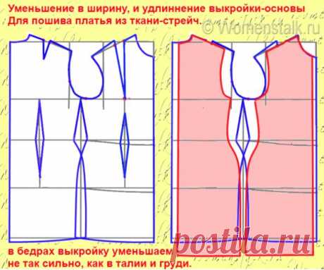 Шитье из трикотажа (скопирую себе) - Babyblog.ru отрицательные прибавки для стрейч