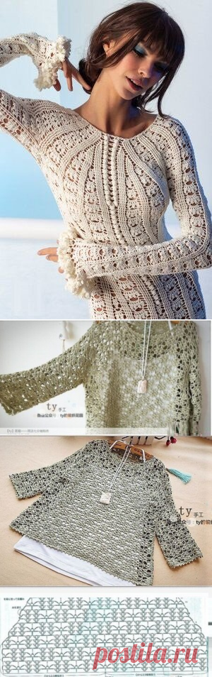 Разнообразие пуловеров (идеи и схемы для крючка) | Южная сова | Яндекс Дзен