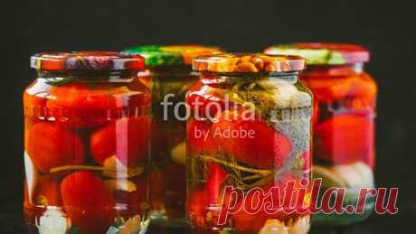 Помидоры консервированные без соли, сахара и уксуса _ Canned tomatoes ♡ English