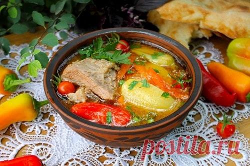 Шурпа из говядины – домашний рецепт в кастрюле с фото пошагово