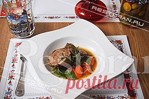 Парная телятина, томленная с овощами и пряными травами, от шеф-повара ресторана "Будвар"
