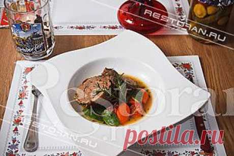 Парная телятина, томленная с овощами и пряными травами, от шеф-повара ресторана &quot;Будвар&quot;