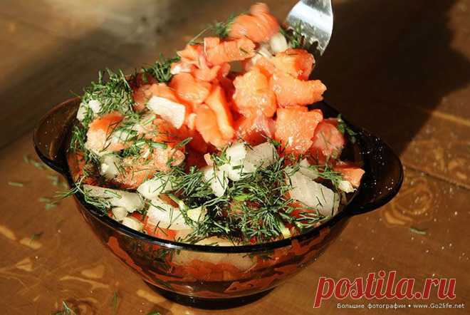 13 аппетитных фотографий рецепта вкусно приготовленной рыбы. Самое распространенное и популярное блюдо Хабаровского края – #тала. Это общее название кушанья, и у разных народов оно изменяется по-своему. Так, удэгейцы называют данное блюдо "тала-хонь" и приготавливают его из замороженного мяса косули, изюбра или лося. Но чаще всего вкуснейшую талу готовят из дорогой рыбы. (Источник: Любовь Пассар, президент Ассоциации коренных малочисленных народов Севера Хабаровского края) #рецепты