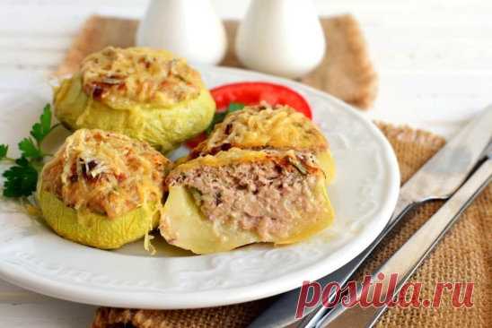Патиссоны с начинкой из творога и тунца