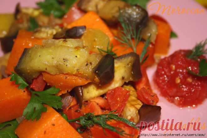 Запечённые овощи по-мароккански