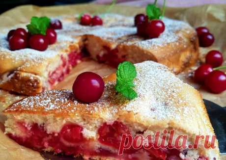 (1) Вишнёвый пирог "В деревне у бабушки" 🍒❤ - пошаговый рецепт с фото. Автор рецепта Lina Levic . - Cookpad