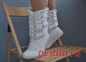 Сапожки крючком: схема. Вязание крючком сапожек: мастер-класс - FB.ru