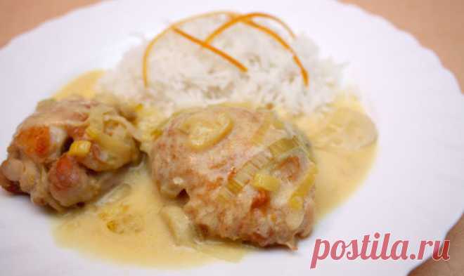 
Простой Рецепт цыпленка в апельсиново-сметанном соусе пошагово с фото
 Когда хочется разнообразить привычные блюда из курицы, этот рецепт придется очень кстати. Соус можно делать с некоторыми вариациями.