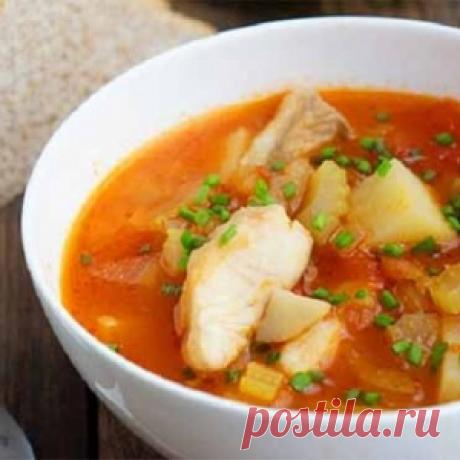 Томатный рыбный суп