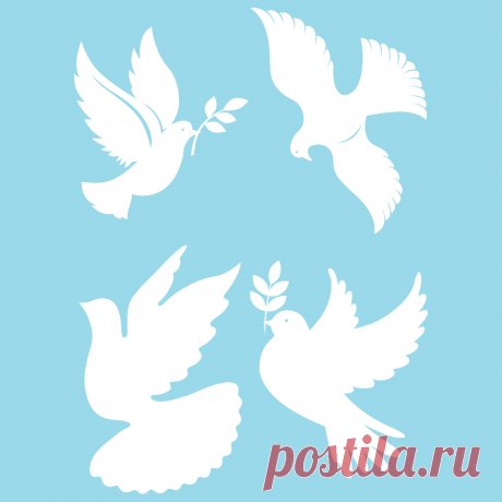 Вытынанки - Голуби мира