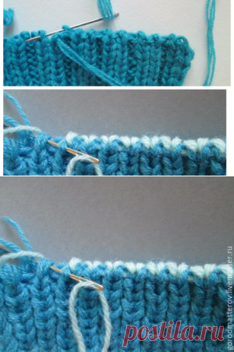 Вязание. Как закрыть петли резинки иглой. Подробный мастер-класс