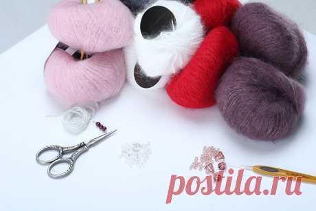 Варежки «Принцесса» с кристаллами Swarovski – Ярмарка Мастеров