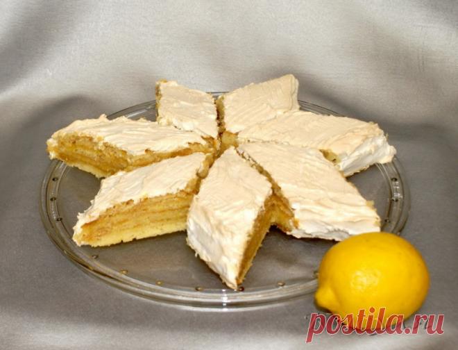 Лимонный торт-пирог из детства!