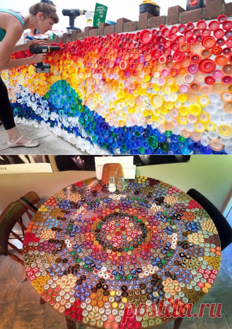 9 идей, что можно сделать из ненужных пластмассовых крышек