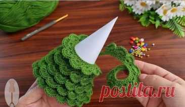 Ёлочки из пряжи: вяжем к Новому году