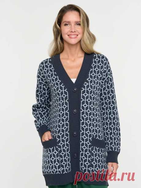 Жаккардовый узор спицами