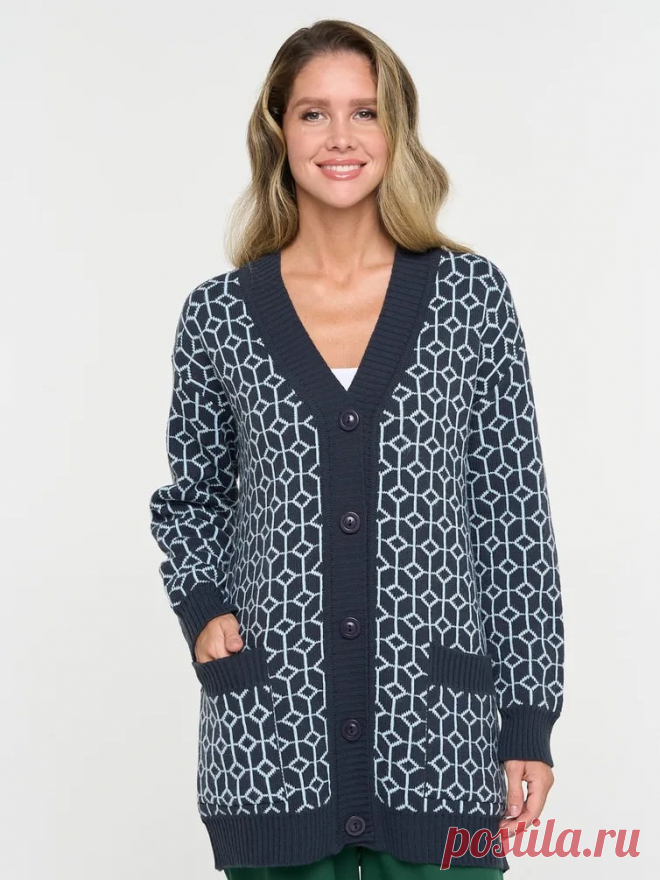 Жаккардовый узор спицами