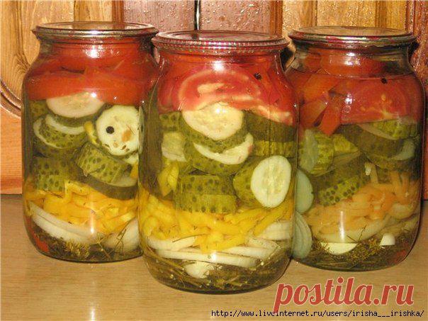 Летний салат на зиму.