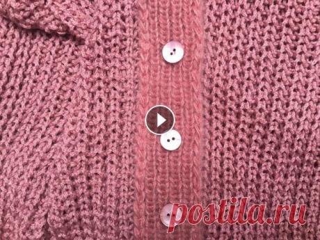 ЧАСТЬ 3.Вертикальная планка резинкой1х1 с отверстиями для пуговиц.Итальянский набор петель на спицу. Мой Инстаграм alya.modnoevyazanie Итальянский набор петель на спицу с мин. 24:00 Информация по кардигану: Размер 34-36, рост 160 см. Розовая пряжа: La...