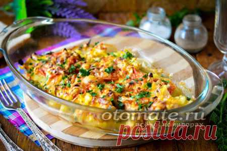 Рецепт курицы по-французски в духовке с картошкой и помидорами - пошаговый рецепт с фото