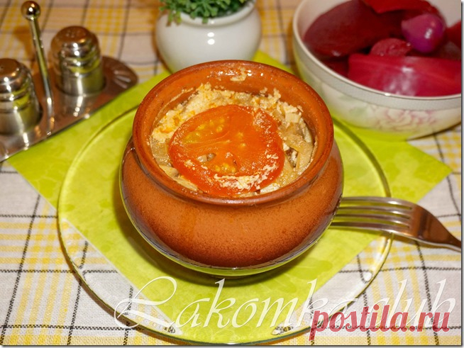 Свинина в горшочках с картошкой и грибами - lakomka.club