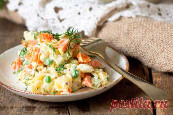 Лёгкий диетический салат а-ля 