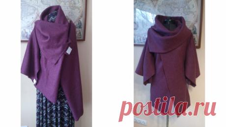 Пальто за пару часов Это очень короткая и очень полезная статья для тех, кто еще хочет успеть выгулять новое пальто. Тем более его можно сшить буквально за пару часов Клиентка добыла три огрызка (именно огрызка!) замечате...