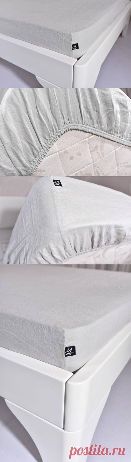 Linen Fitted Sheet 100% Organic Flax Stonewashed Soft Bedding