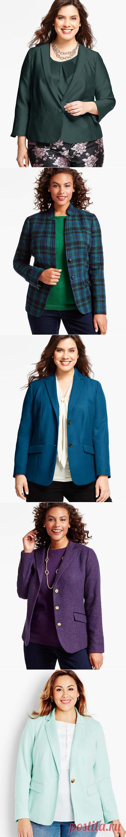 Жакеты и пиджаки для полных женщин американского бренда Talbots, весна-лето 2017