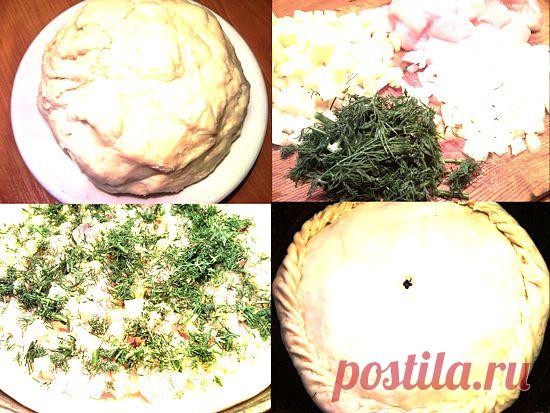 Рецепт курника с картошкой и курицей рецепт с пошаговым фото | Arjavata