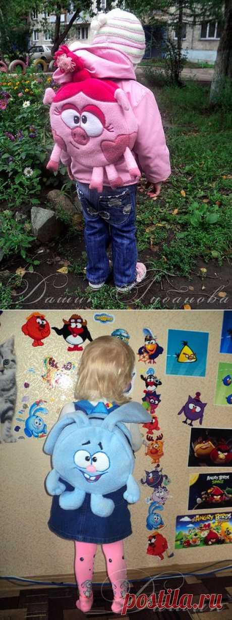 ШЬЕМ РЮКЗАЧКИ НЮША И КРОША ДЛЯ МАЛЫШЕЙ. ОЧЕНЬ ПОДРОБНЫЙ МАСТЕР-КЛАСС