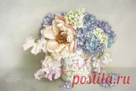 "It is at the edge of the petal .....