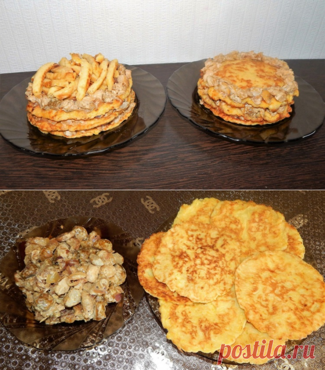 Закусочные «тортики» из кабачков