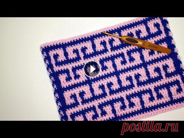 СУПЕР лёгкое МОЗАИЧНОЕ вязание крючком. ОЧЕНЬ простой узор. SUPER easy MOSAIC crochet. Всем привет ! Представляю вам узор один из самых легких. Подойдет для пледов, декоративных подушек и интерьерного вязания. Этим узором можно вязать по...