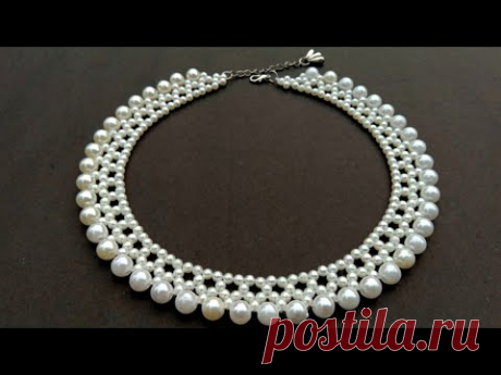 How To Make Pearl Necklace//Designer Necklace// Useful & Easy